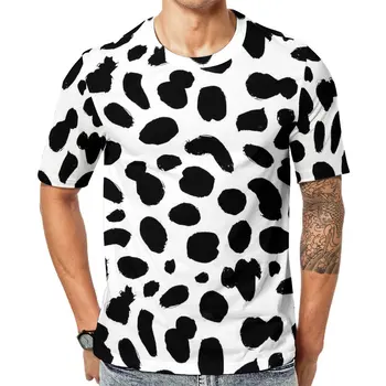 Dalmatské Tisk T-Shirt Zvíře Tečky Harajuku T Košile Krátké Rukávy Designu Topy Velkoobchod Letní Zábava Plus Velikost Trička